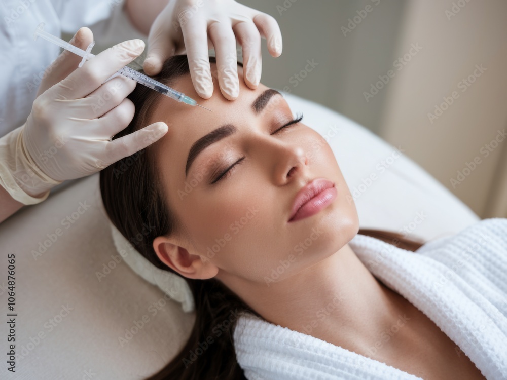 Fototapeta premium Woman getting filler