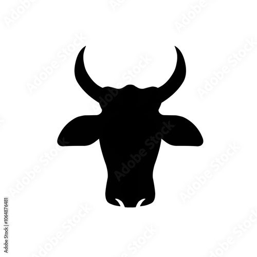 Cow head silhouette