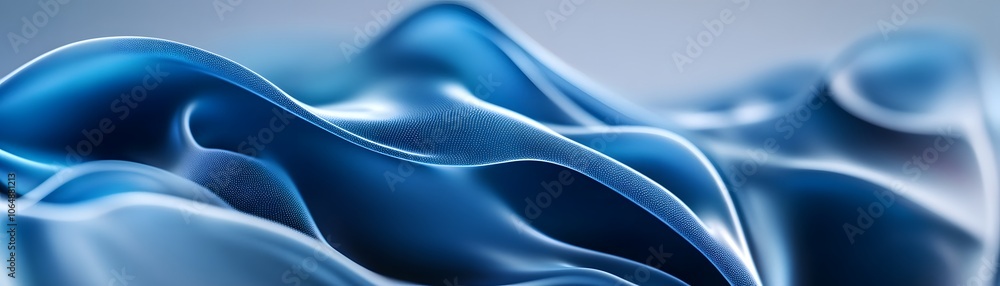 Abstract Blue Wavy Surface with Textured Details Abstract Blue Wavy Surface with Textured Details