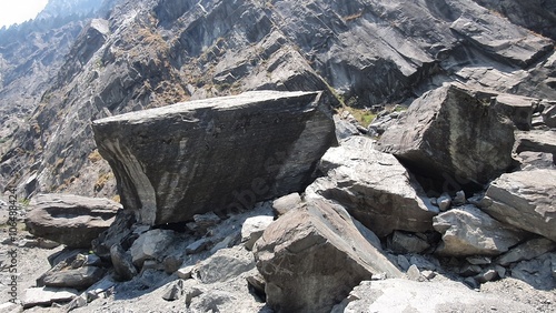 The road to Gangotri, Uttarakhand, India, Himalaya mountains