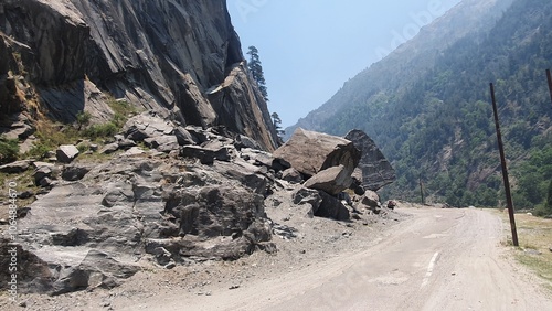 The road to Gangotri, Uttarakhand, India, Himalaya mountains