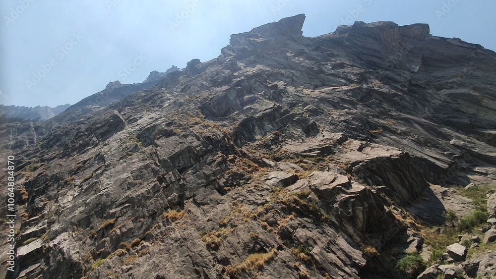 Obraz premium The road to Gangotri, Uttarakhand, India, Himalaya mountains