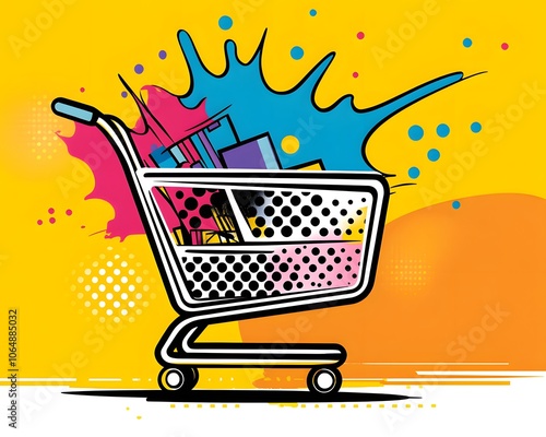 Overflowing Shopping Cart