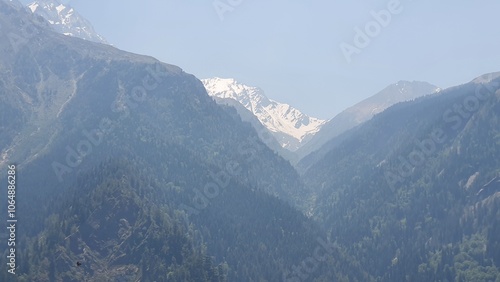 The road to Gangotri, Uttarakhand, India, Himalaya mountains