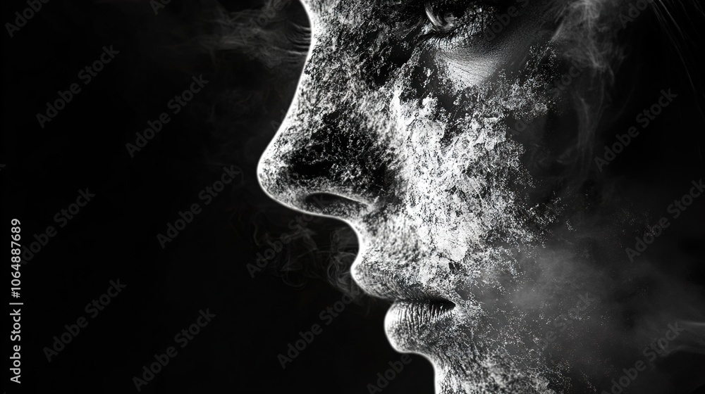 Abstract Portrait: Smoke and Shadow Abstract Portrait: Smoke and Shadow