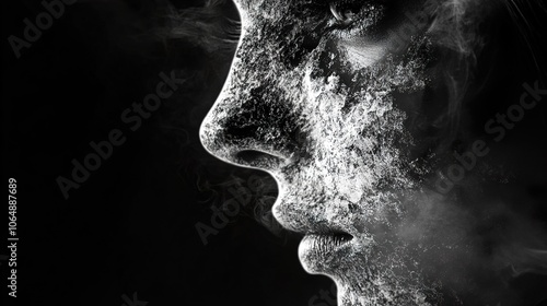 Abstract Portrait: Smoke and Shadow photo