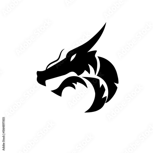 Dragon head silhouette