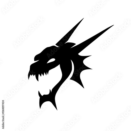 Dragon head silhouette