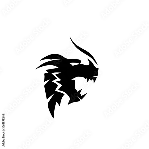 Dragon head silhouette