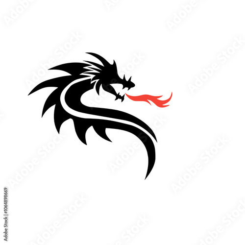 Dragon head silhouette