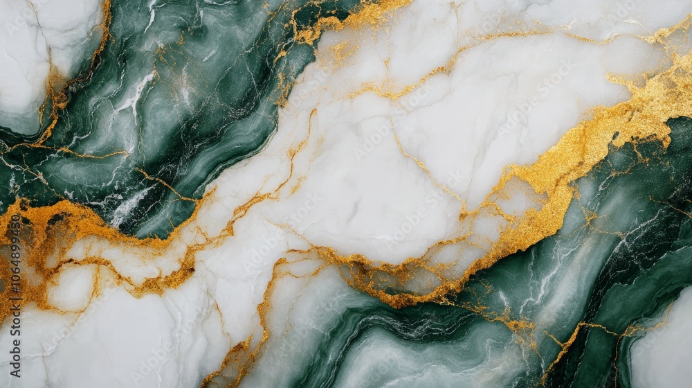 Abstract green, white, gold, and yellow marble texture with golden veins. High-gloss texture for digital wall tiles design. Abstract green, white, gold, and yellow marble texture with golden veins. High-gloss texture for digital wall tiles design.