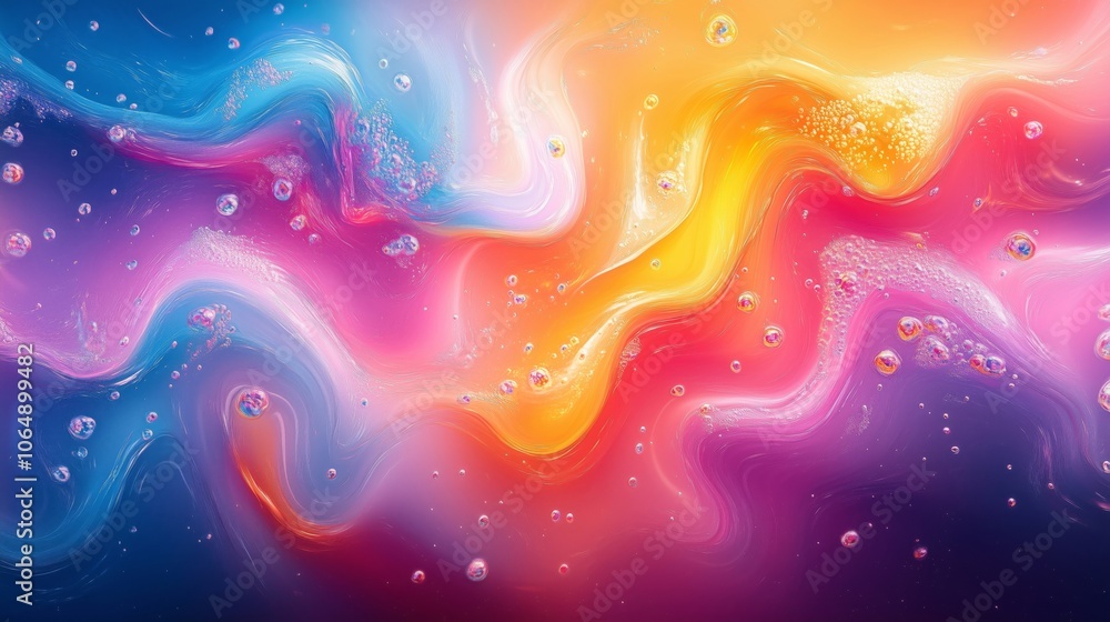 Vibrant Fluid Abstract Art with Colorful Waves and Patterns up to 100 Characters Vibrant Fluid Abstract Art with Colorful Waves and Patterns up to 100 Characters