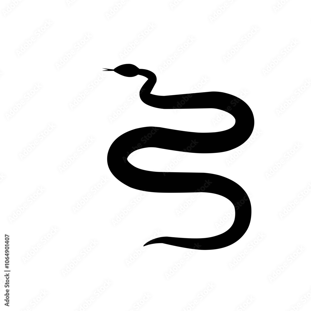 Snake silhouette Snake silhouette