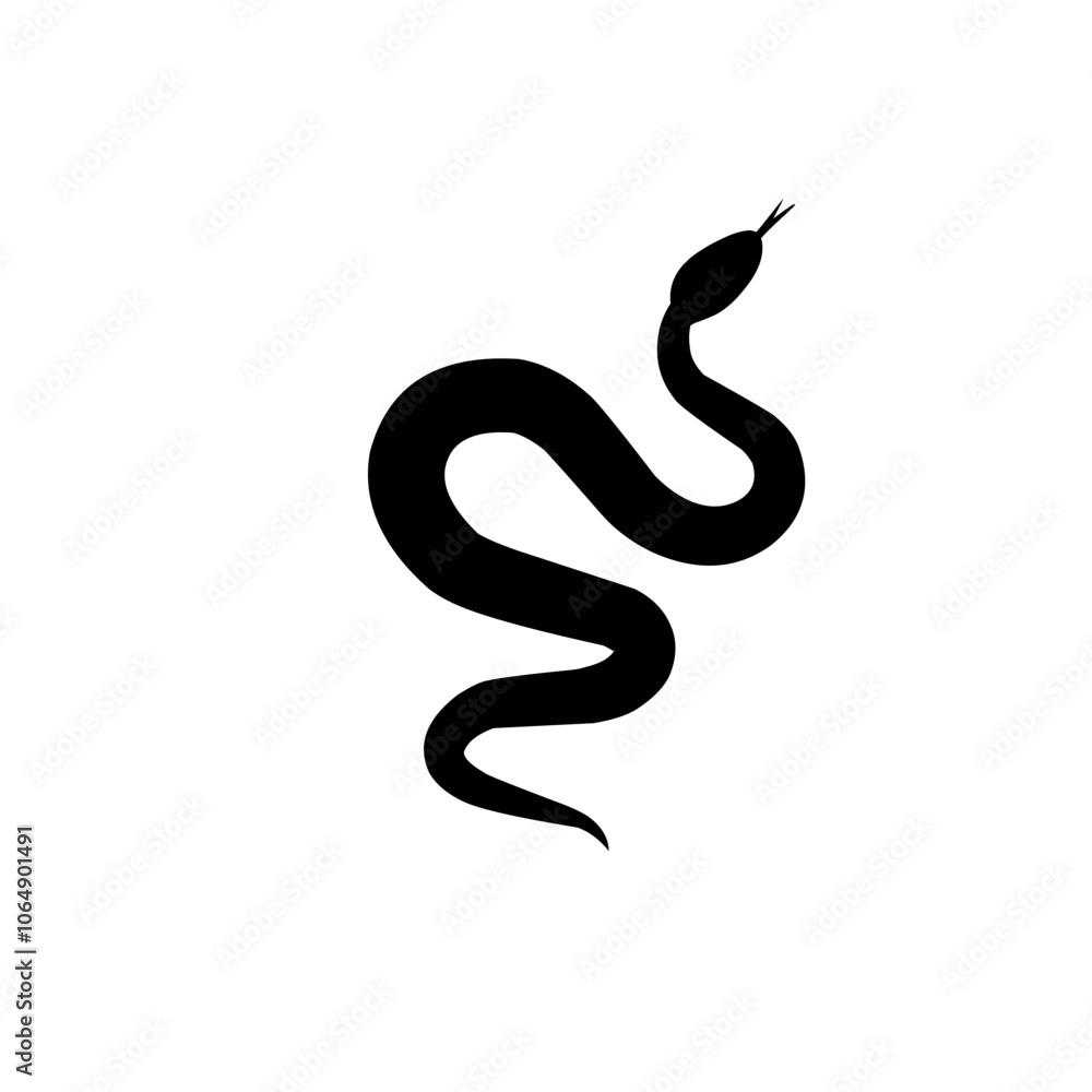 Snake silhouette Snake silhouette