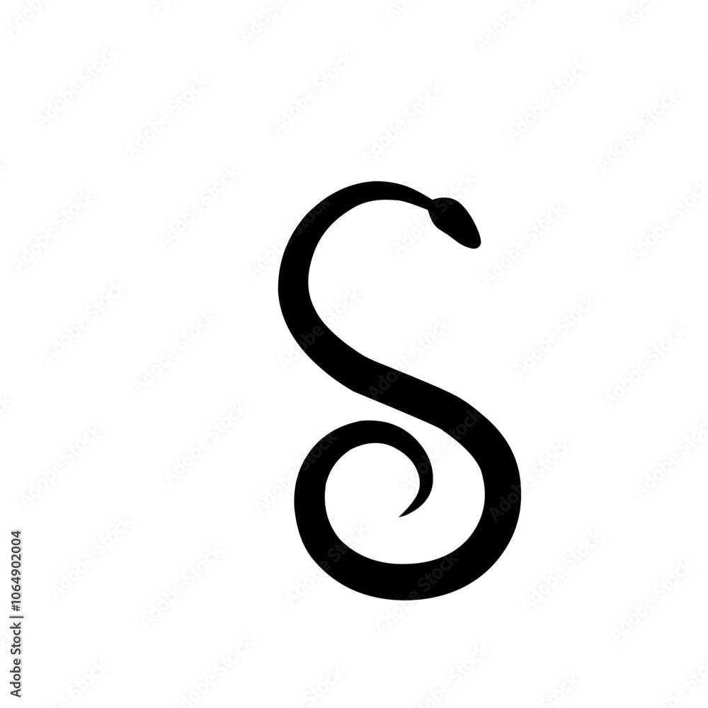 Snake silhouette Snake silhouette