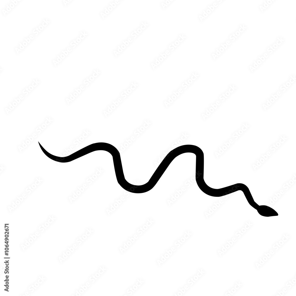 Snake silhouette Snake silhouette
