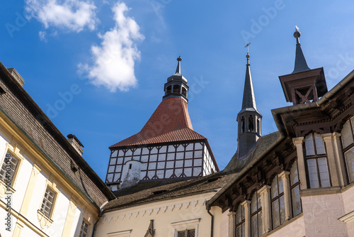 Tower of Blatna castle, Southern Bohemia photo