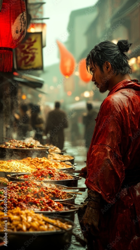 Street Food Market in China Street Food Market in China
