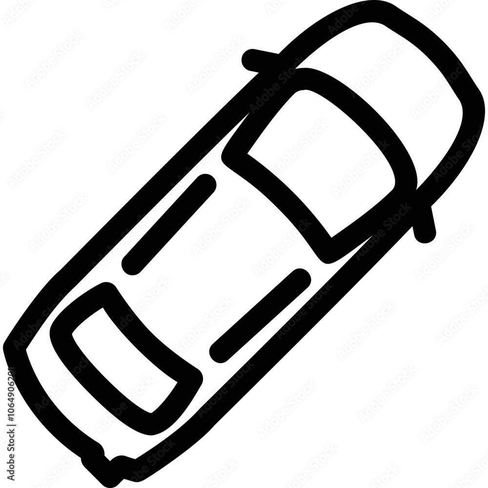 Flat illustration on a theme car Flat illustration on a theme car