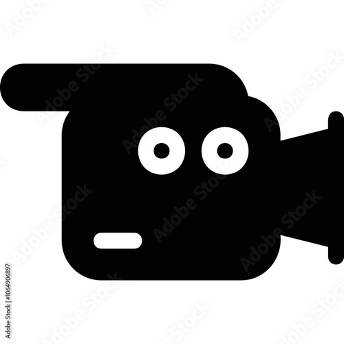 Simple vector icon camcorder
