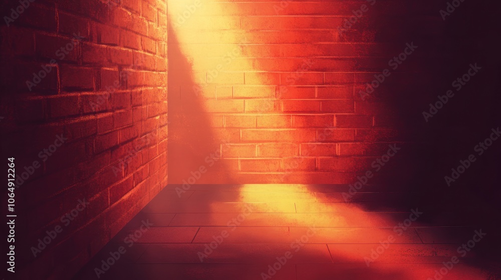 Brick Wall With Light Brick Wall With Light
