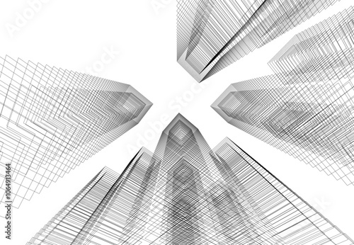 architecture 3d vector