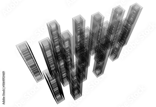 architecture 3d vector