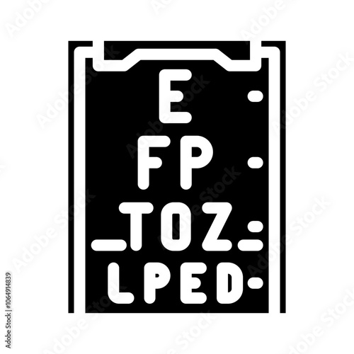 changes vision disease symptom glyph icon vector. changes vision disease symptom sign. isolated symbol illustration