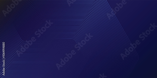 Modern gradient lines hexagon pattern. Futuristic technology concept simple art