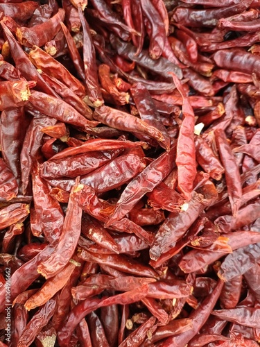 Dried chilies are spicier than fresh chilies in terms of the drying process. This is when the chilies have the highest capsaicin content because they are fully ripe.
 photo