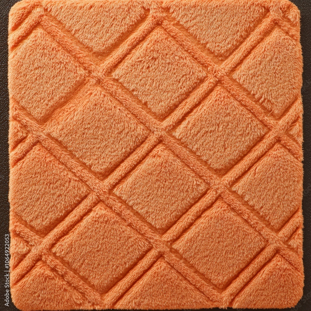 Fototapeta premium Soft orange plush fabric