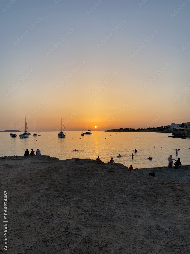 Naklejka premium Ibiza Sunset