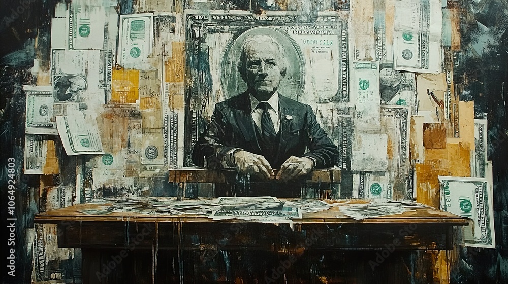 The Power of Money: A Contemporary Collage The Power of Money: A Contemporary Collage