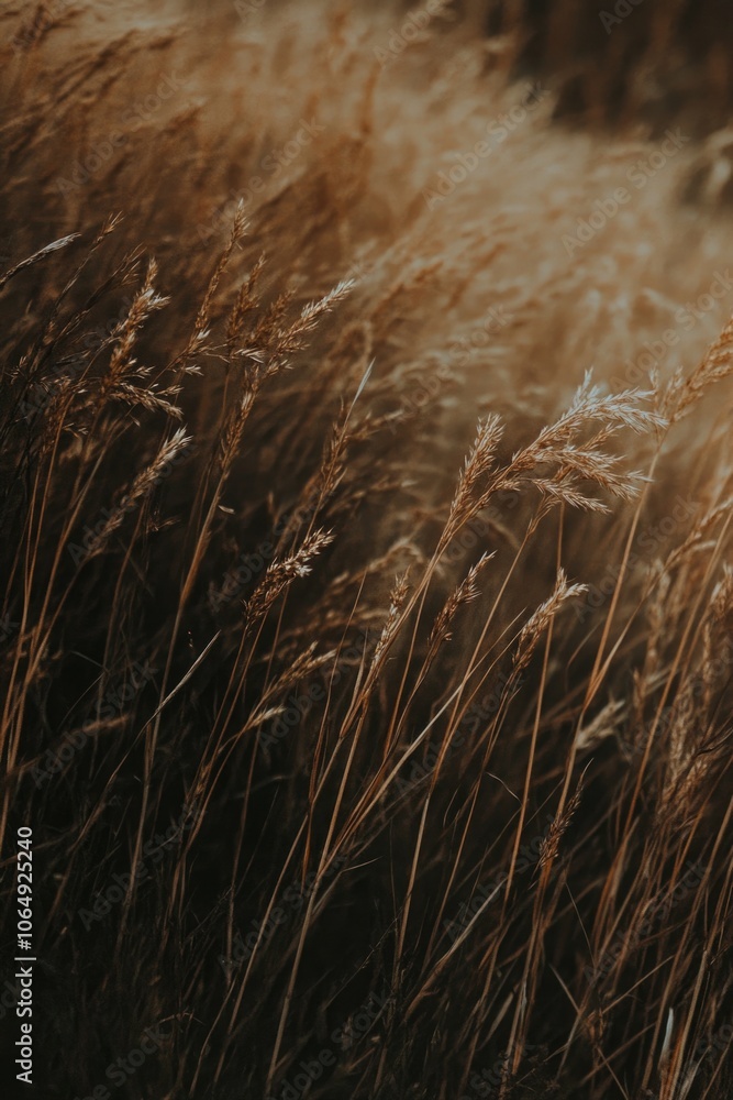 Fototapeta premium Tall grass in a field