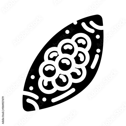 worm eggs parasite glyph icon vector. worm eggs parasite sign. isolated symbol illustration