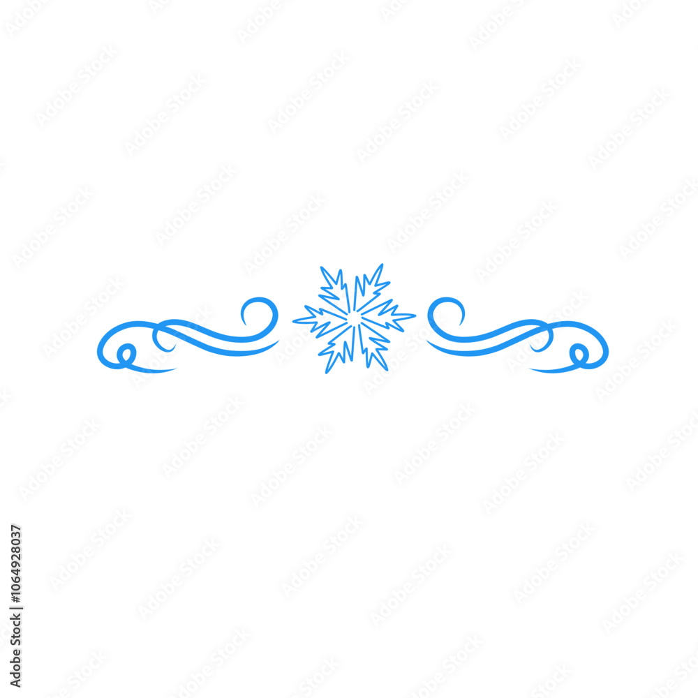 Obraz premium snowflake divider 