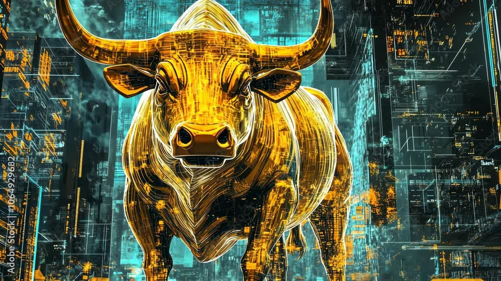Golden Bull in the Digital City Golden Bull in the Digital City