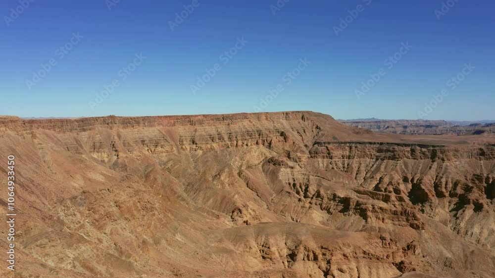 Aerial view of Fish river canyon in Namibia, Africa Aerial view of Fish river canyon in Namibia, Africa