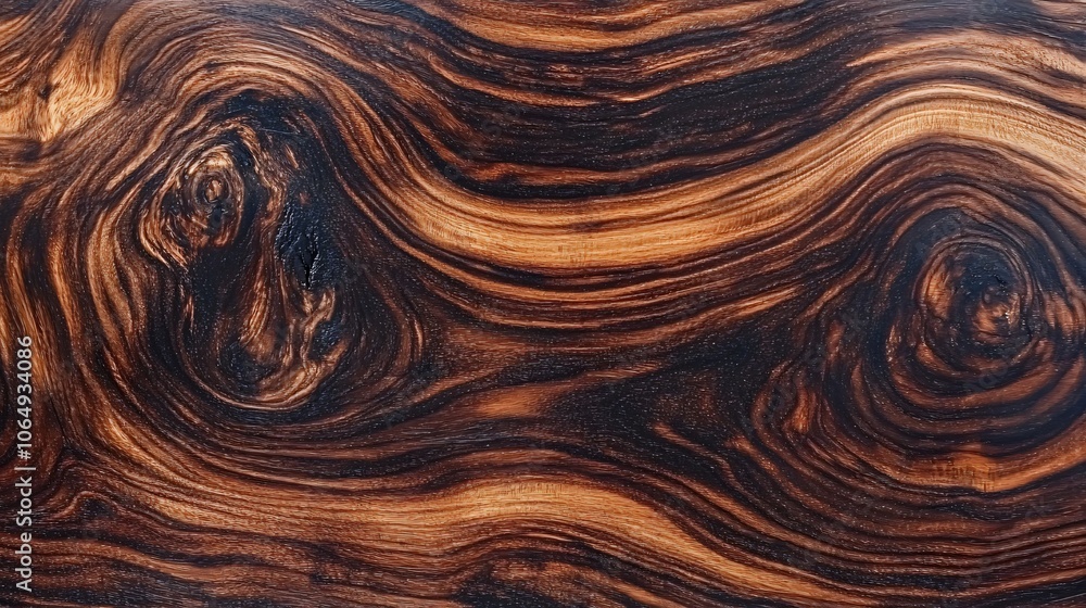 Abstract Wood Grain Texture - Dark Brown and Black Swirls Abstract Wood Grain Texture - Dark Brown and Black Swirls