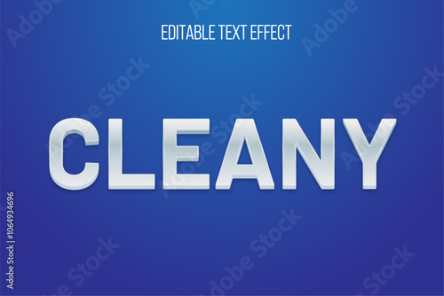 cleany clean white shiny text effect
