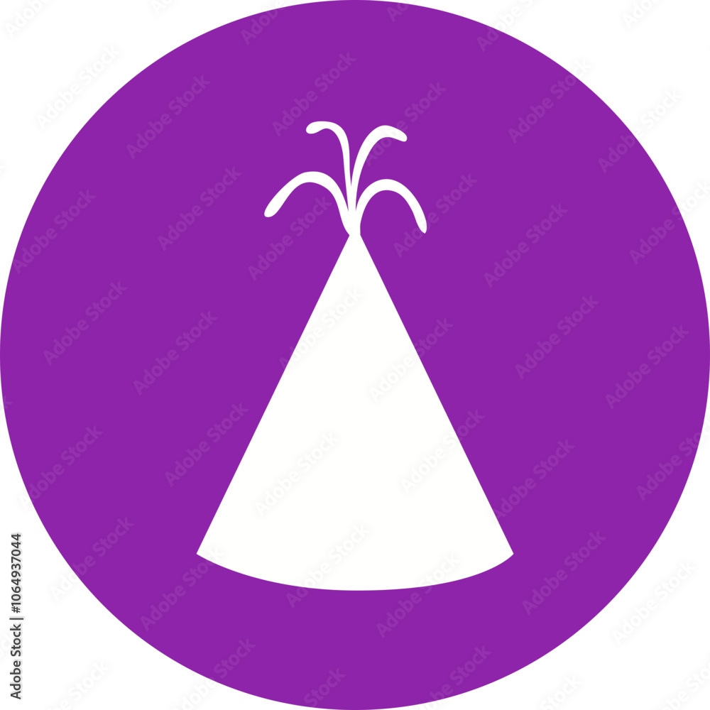 Happy birthday single vector icon Happy birthday single vector icon