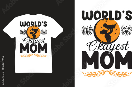 Mom T shirt Design vectore