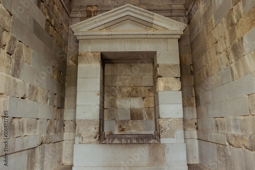 Interior view of Garni Temple showcasing ancient stone architecture and historical significance