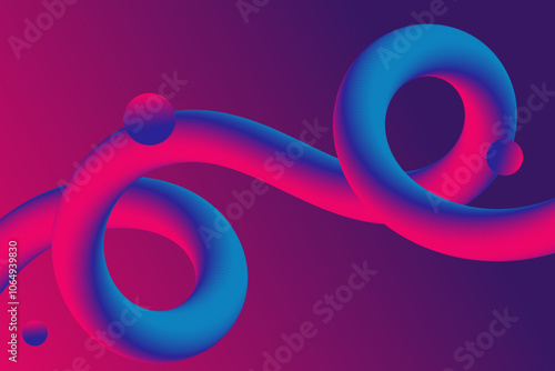 A vibrant, modern 3D abstract background with fluid, intertwined shapes in gradient colors. Perfect for web design, digital art, and creative projects. Futuristic and visually striking.