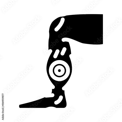 strains household injury accident glyph icon vector. strains household injury accident sign. isolated symbol illustration
