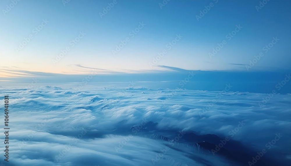 Fototapeta premium Blue Sky Background Serene Views for Creative Projects