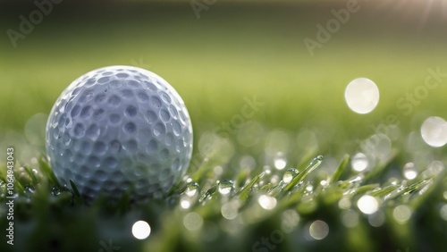 golf ball on green grass