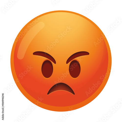 An enraged emoji face with glaring eyes and an open mouth, expressing intense anger and outrage in bright red tones.