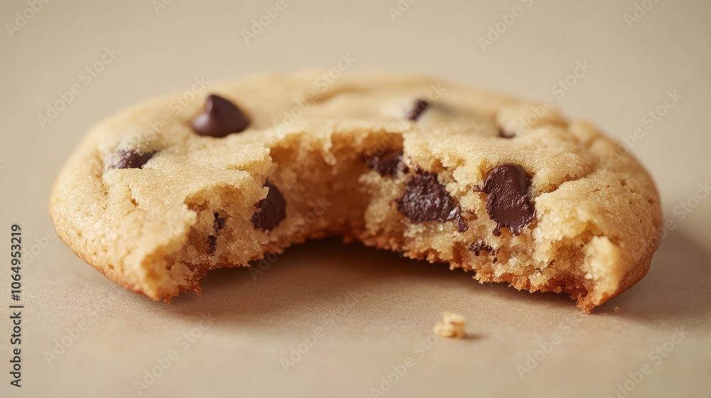 Freshly baked chocolate chip cookies lay on a rustic wooden table. Their golden-brown edges and melting chocolate chips invite a delightful taste, perfect for a homey snack. Freshly baked chocolate chip cookies lay on a rustic wooden table. Their golden-brown edges and melting chocolate chips invite a delightful taste, perfect for a homey snack.