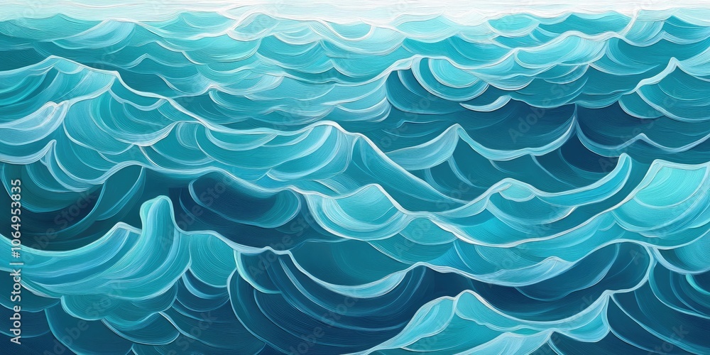 Tranquil and joyful blue ocean waves featuring gently undulating lines make for a soothing and playful background, perfectly capturing the essence of a serene seascape. Tranquil and joyful blue ocean waves featuring gently undulating lines make for a soothing and playful background, perfectly capturing the essence of a serene seascape.